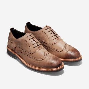 New Cole Haan Morris Wingtip Oxford Dress Shoes